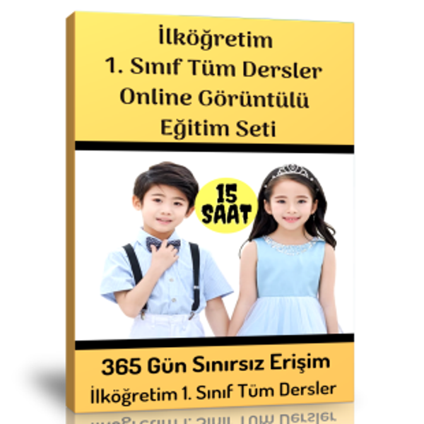İlköğretim 1. Sınıf Tüm Dersler Görüntülü Eğitim Seti - Enine Boyuna Eğitim - Enine Boyuna Eğitim - Image 1