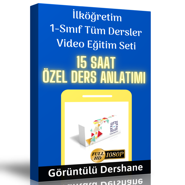 İlköğretim 1.Sınıf Tüm Dersler Görüntülü Eğitim Seti - Enine Boyuna Eğitim - Enine Boyuna Eğitim - Image 1