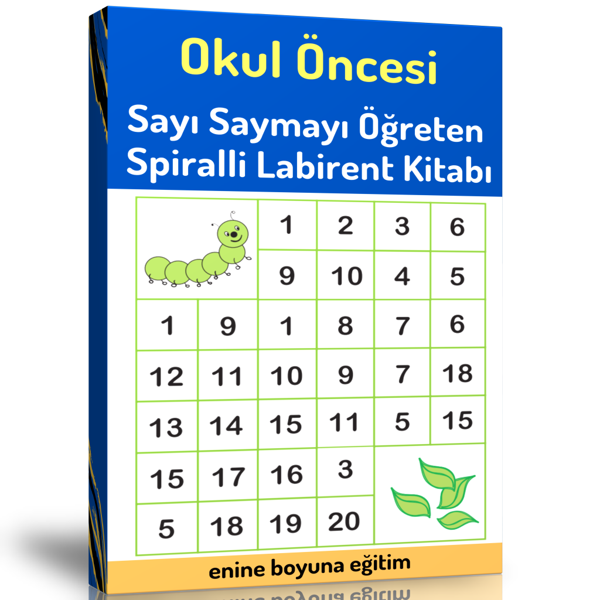 Okul Öncesi Sayı Saymayı Öğreten Labirent Kitabı - Enine Boyuna Eğitim - Enine Boyuna Eğitim - Image 1