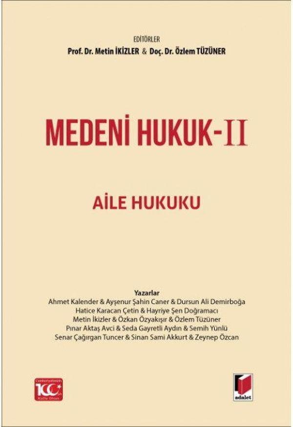 Medeni Hukuk - II - Adalet Yayınları - Image 1