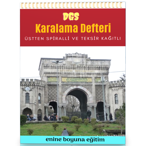 Spiralli Dgs Karalama Defteri (Teksir Kağıtlı) - Enine Boyuna Eğitim - Enine Boyuna Eğitim - Image 1