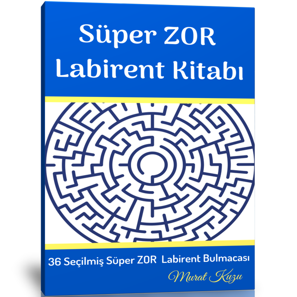 Süper Zor Labirent Kitabı (+7 Yaş İçin Labirent Kitabı) - Enine Boyuna Eğitim - Enine Boyuna Eğitim - Image 1