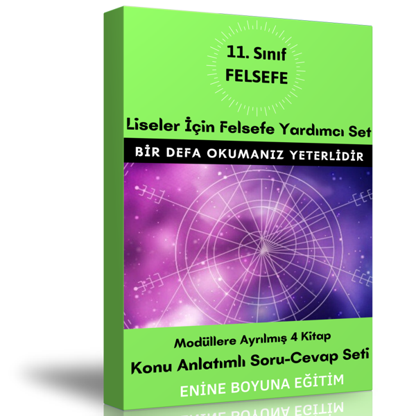 11. Sınıf Felsefe Yardımcı Modüler Kitap Seti (4 Kitap) - Enine Boyuna Eğitim - Enine Boyuna Eğitim - Image 1