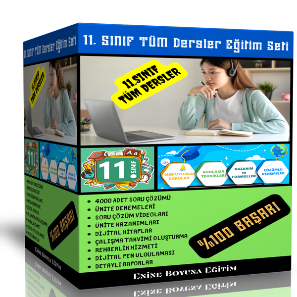 11. Sınıf Tüm Dersler Dijital Eğitim Seti - Enine Boyuna Eğitim - Enine Boyuna Eğitim - Image 1