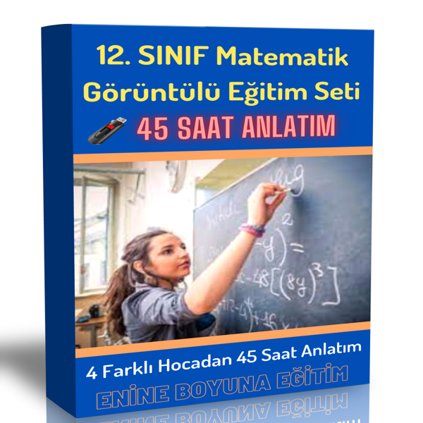 12. Sınıf Matematik Görüntülü Eğitim Seti (45 Saatlik Özel Anlatım) - Enine Boyuna Eğitim - Enine Boyuna Eğitim - Image 1