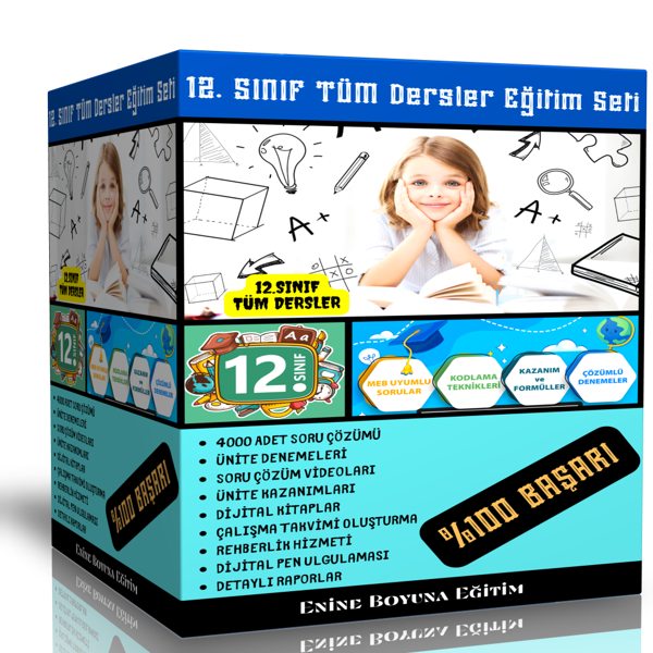 12. Sınıf Tüm Dersler Dijital Eğitim Seti - Enine Boyuna Eğitim - Enine Boyuna Eğitim - Image 1