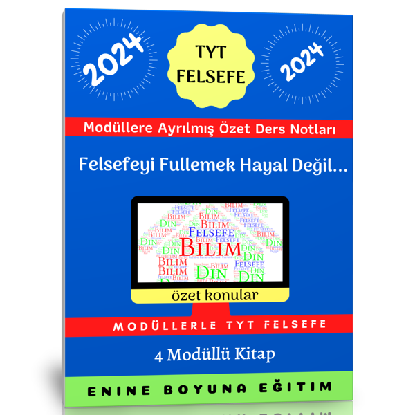 2024 Tyt Felsefe Ders Notları - Enine Boyuna Eğitim - Enine Boyuna Eğitim - Image 1