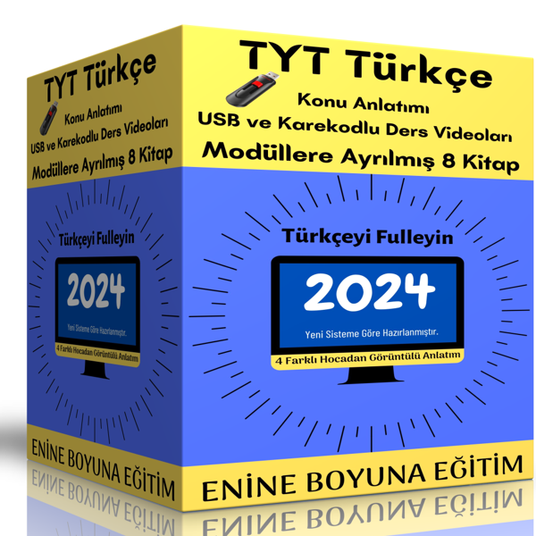 2024 Tyt Türkçe Modüler Kitap Seti (Görüntülü Anlatımlı) - Enine Boyuna Eğitim - Enine Boyuna Eğitim - Image 1