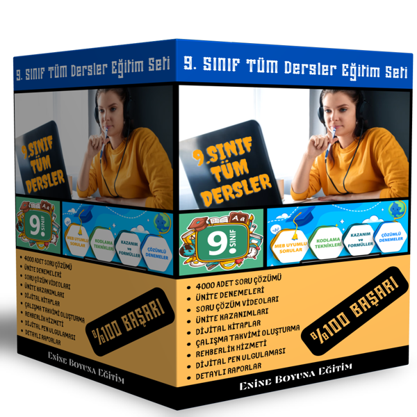 9. Sınıf Tüm Dersler Dijital Eğitim Seti - Enine Boyuna Eğitim - Enine Boyuna Eğitim - Image 1