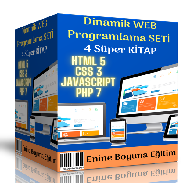 Dinamik Web Programlama Eğitim Seti (4 Süper Kitap) - Enine Boyuna Eğitim - Enine Boyuna Eğitim - Image 1