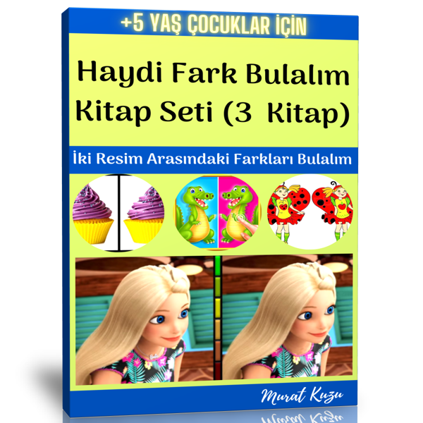 Haydi Fark Bulalım Kitap Seti (3 Fasikül Kitap) - Enine Boyuna Eğitim - Enine Boyuna Eğitim - Image 1