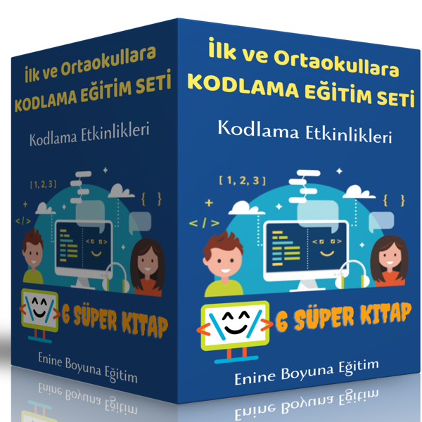 İlk Ve Ortaokullara Kodlama Eğitim Seti - Enine Boyuna Eğitim - Enine Boyuna Eğitim - Image 1