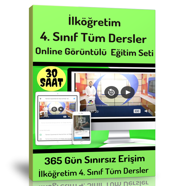 İlköğretim 4. Sınıf Tüm Dersler Online Görüntülü Eğitim Seti - Enine Boyuna Eğitim - Enine Boyuna Eğitim - Image 1