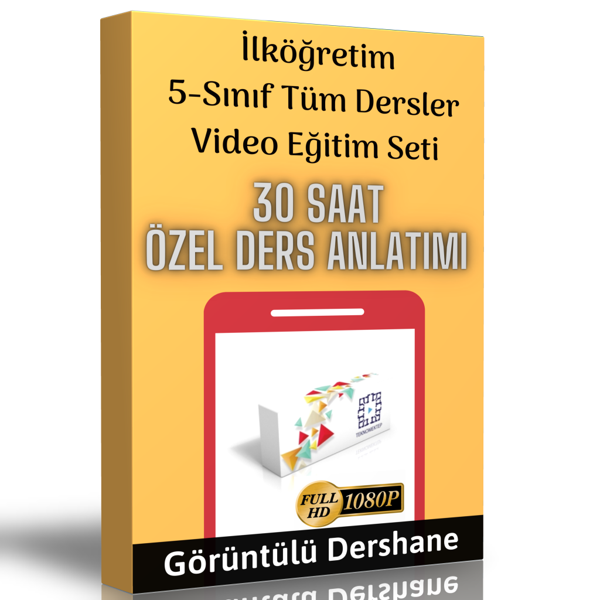 İlköğretim 5.Sınıf Tüm Dersler Görüntülü Eğitim Seti - Enine Boyuna Eğitim - Enine Boyuna Eğitim - Image 1