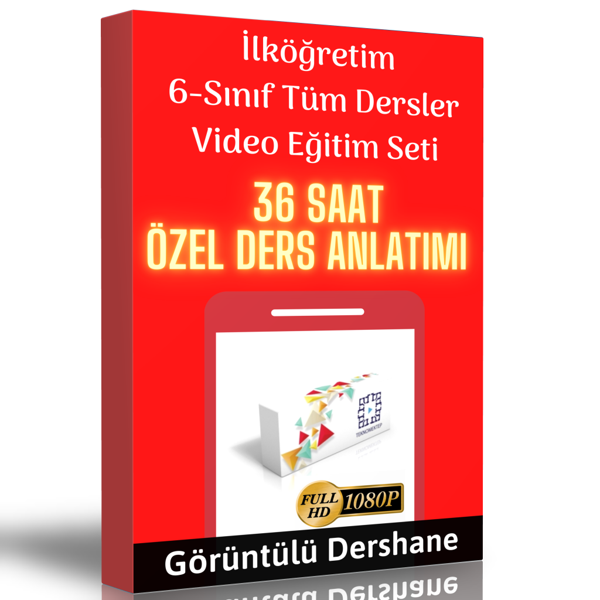 İlköğretim 6.Sınıf Tüm Dersler Görüntülü Eğitim Seti - Enine Boyuna Eğitim - Enine Boyuna Eğitim - Image 1