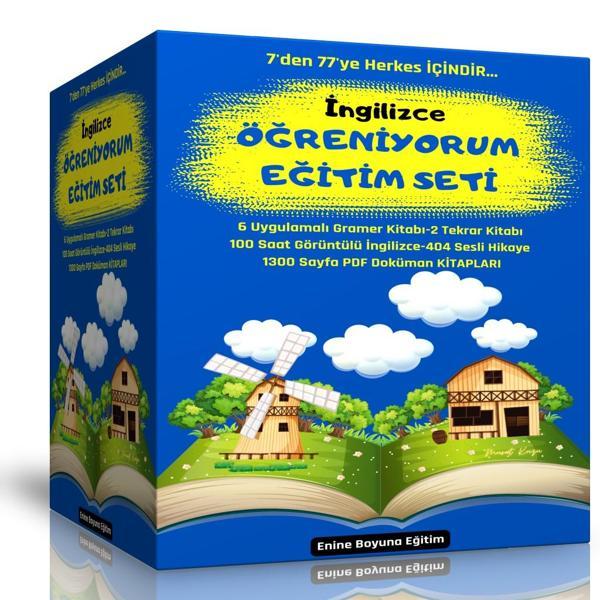İngilizce Öğreniyorum Eğitim Seti (8 Kitap + 100 Saat Görüntülü Anlatım) - Enine Boyuna Eğitim - Enine Boyuna Eğitim - Image 1
