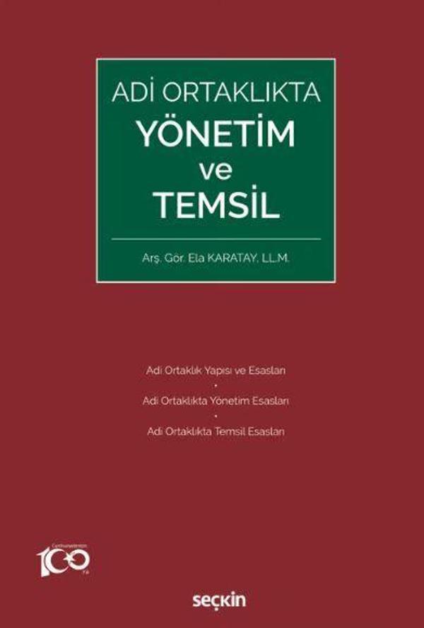 Adi Ortaklıkta Yönetim ve Temsil - Seçkin Yayıncılık - Image 1