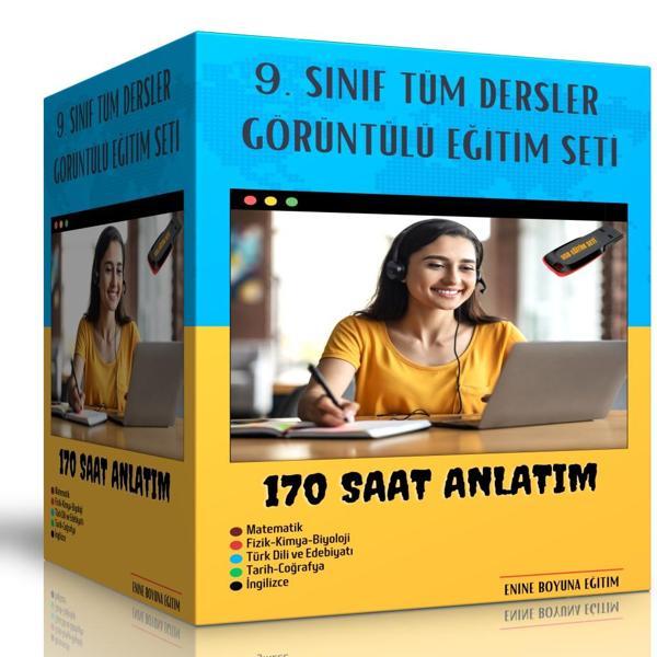 Lise 9.Sınıf Tüm Dersler Görüntülü Eğitim Seti - Enine Boyuna Eğitim - Enine Boyuna Eğitim - Image 1