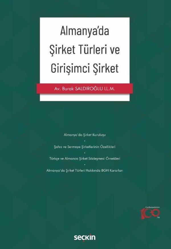 Almanya'da Şirket Türleri ve Girişimci Şirket - Seçkin Yayıncılık - Image 1