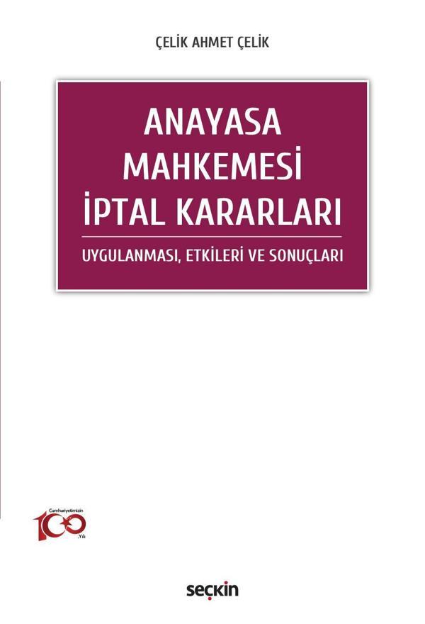 Anayasa Mahkemesi İptal Kararları - Seçkin Yayıncılık - Image 1