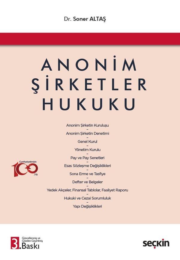 Anonim Şirketler Hukuku - Seçkin Yayıncılık - Image 1