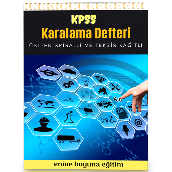 Spiralli Karalama Defteri – Kpss (Teksir Kağıtlı) - Enine Boyuna Eğitim - Enine Boyuna Eğitim - Image 1