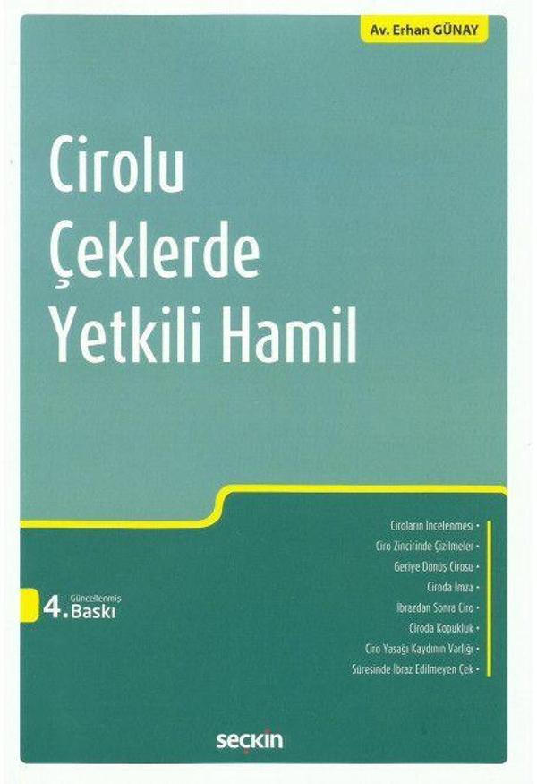 Cirolu Çeklerde Yetkili Hamil - Seçkin Yayıncılık - Image 1
