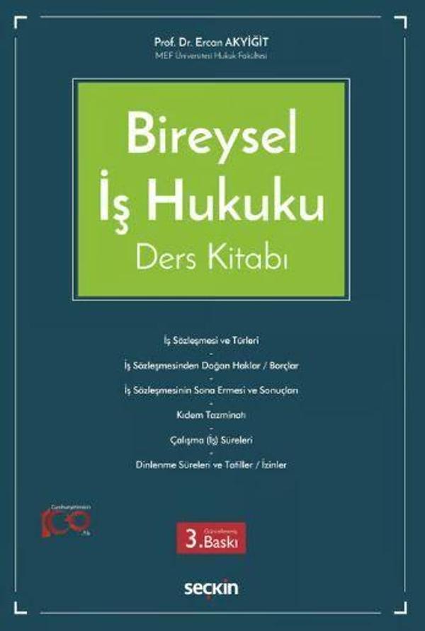 Bireysel İş Hukuku Ders Kitabı - Seçkin Yayıncılık - Image 1