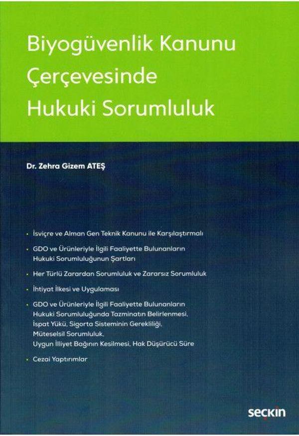 Biyogüvenlik Kanunu Çerçevesinde Hukuki Sorumluluk - Seçkin Yayıncılık - Image 1