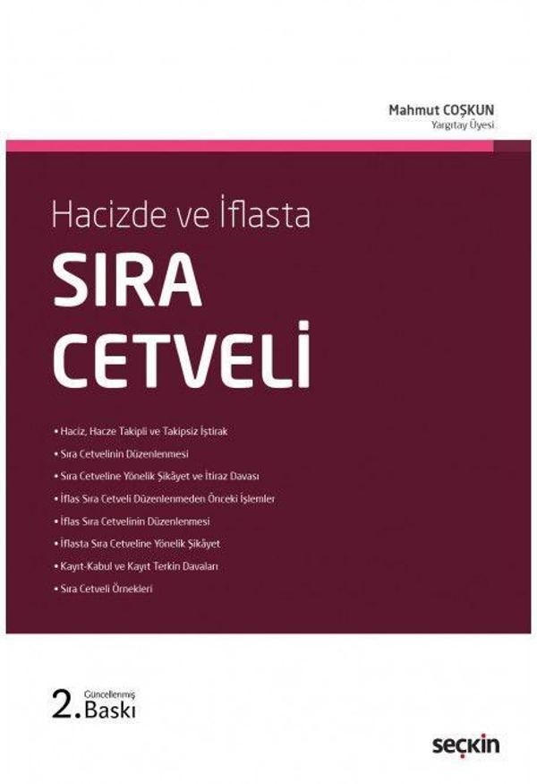 Hacizde ve İflasta Sıra Cetveli - Seçkin Yayıncılık - Image 1