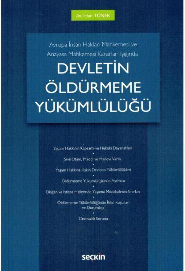 Devletin Öldürmeme Yükümlülüğü - Seçkin Yayıncılık - Image 1