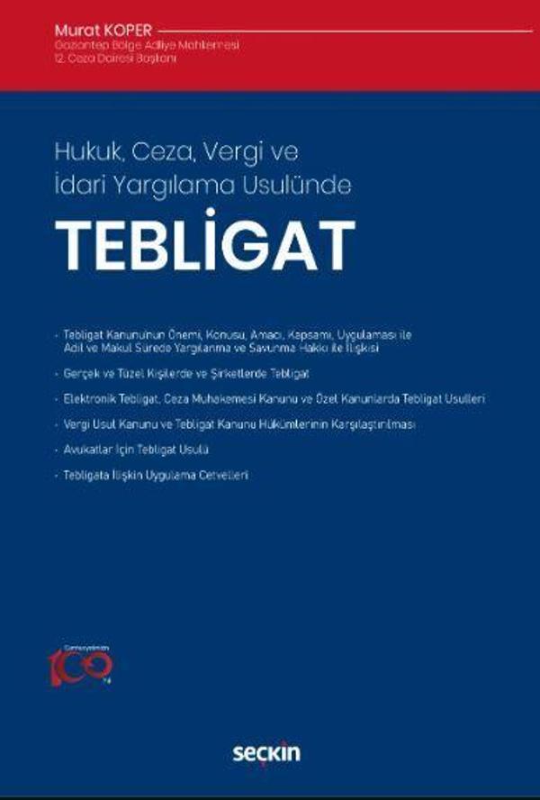 Hukuk, Ceza, Vergi ve İdari Yargılama Usulünde - Tebligat - Seçkin Yayıncılık - Image 1