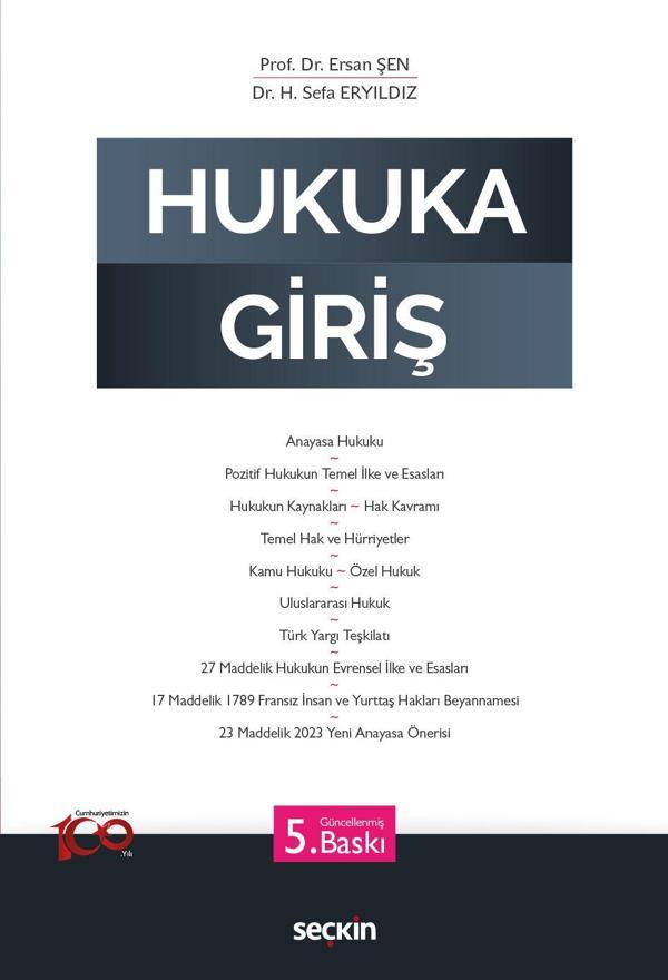 Seçkin Yayıncılık Hukuka Giriş - Seçkin Yayıncılık - Image 1