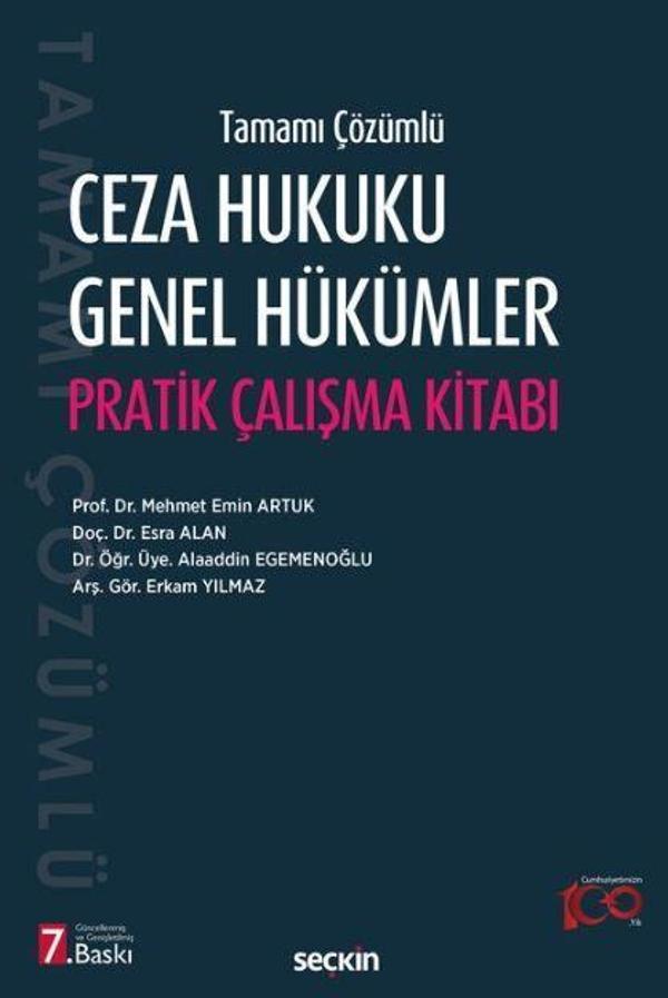 Ceza Hukuku Genel Hükümler Pratik Çalışma Kitabı - Seçkin Yayıncılık - Image 1
