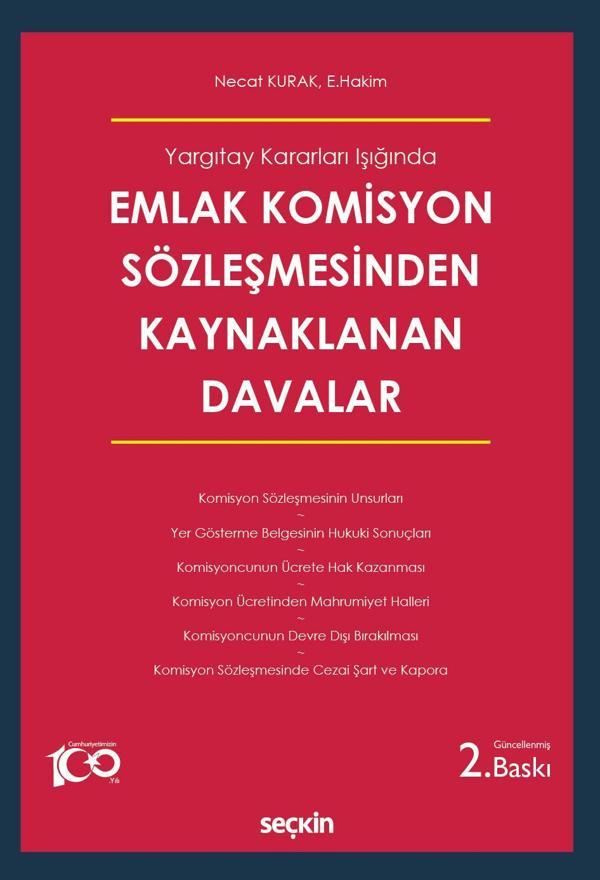 Emlak Komisyon Sözleşmesinden Kaynaklanan Davalar - Seçkin Yayıncılık - Image 1