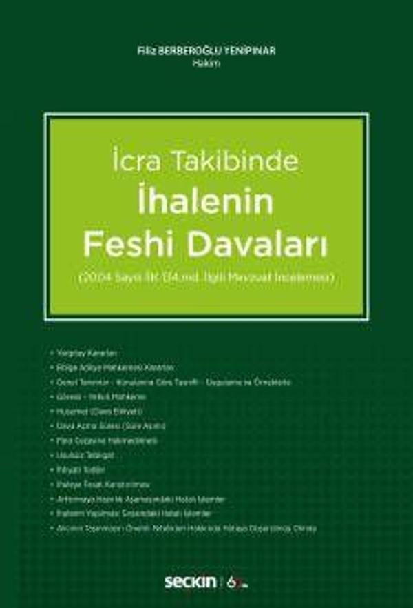 İcra Takibinde İhalenin Feshi Davaları - Seçkin Yayıncılık - Image 1