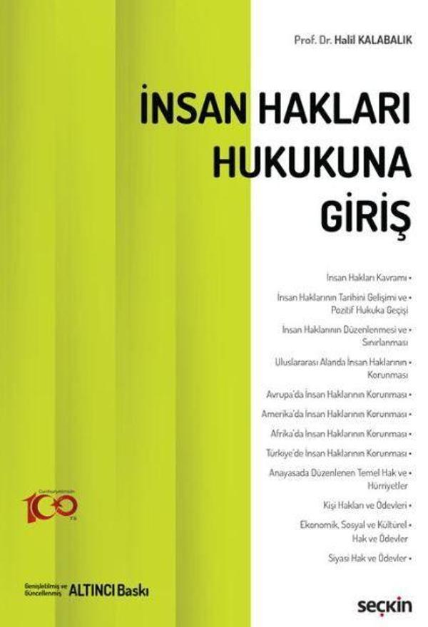 İnsan Hakları Hukukuna Giriş - Seçkin Yayıncılık - Image 1