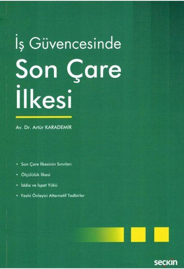 İş Güvencesinde Son Çare İlkesi - Seçkin Yayıncılık - Image 1