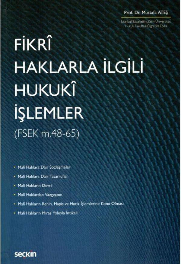 Fikri Haklarla İlgili Hukuki İşlemler - Seçkin Yayıncılık - Image 1