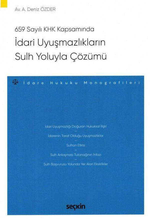 İdari Uyuşmazlıkların Sulh Yoluyla Çözümü - Seçkin Yayıncılık - Image 1