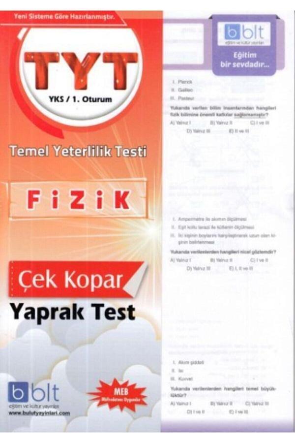 Tyt Fizik Yaprak Test 1. Oturum - Bulut Eğitim Ve Kültür Yayınları - Bulut Eğitim ve Kültür Yayınları - Image 1