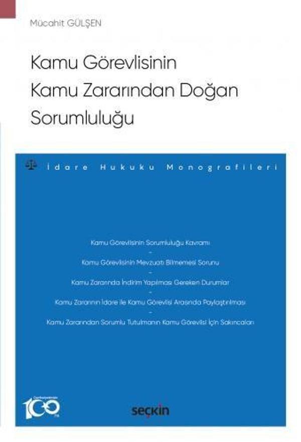 Kamu Görevlisinin Kamu Zararından Doğan Sorumluluğu - Seçkin Yayıncılık - Image 1