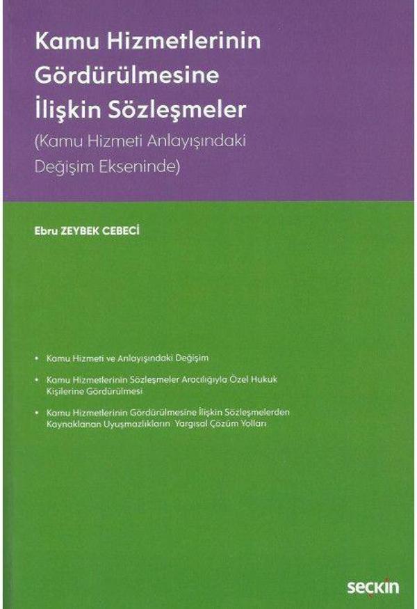 Kamu Hizmetlerinin Gördürülmesine İlişkin Sözleşmeler - Seçkin Yayıncılık - Image 1