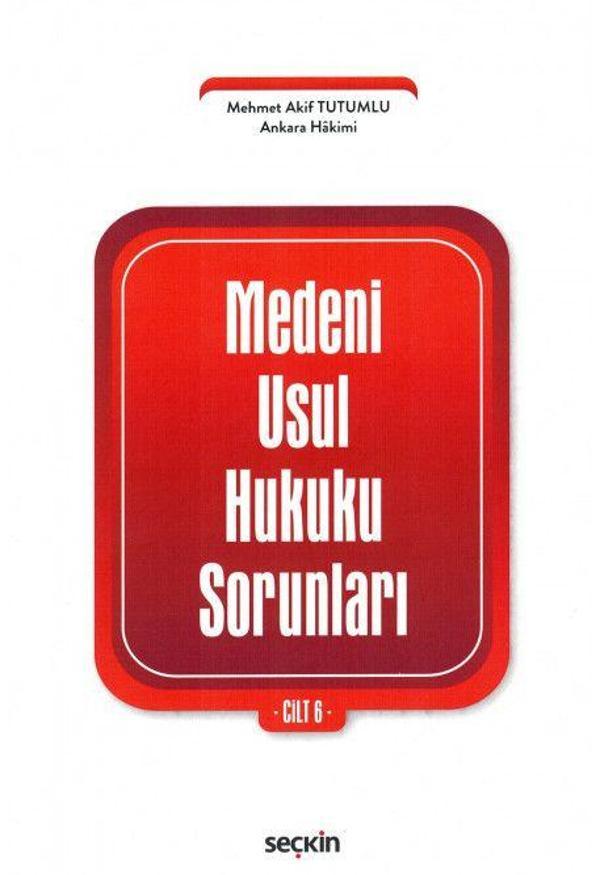 Medeni Usul Hukuku Sorunları Cilt: 6 - Seçkin Yayıncılık - Image 1
