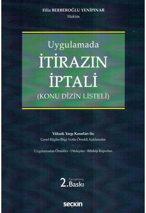 İtirazın İptali - Seçkin Yayıncılık - Image 1
