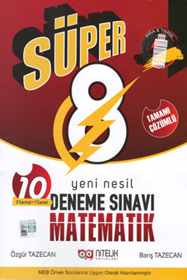 Nitelik 8.Sınıf Deneme Yeni Nesil Süper Matematik Tamamı Çözümlü -  - Image 1
