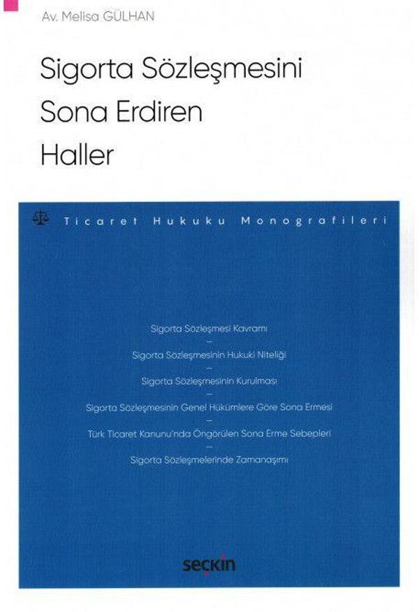 Sigorta Sözleşmesini Sona Erdiren Haller - Seçkin Yayıncılık - Image 1