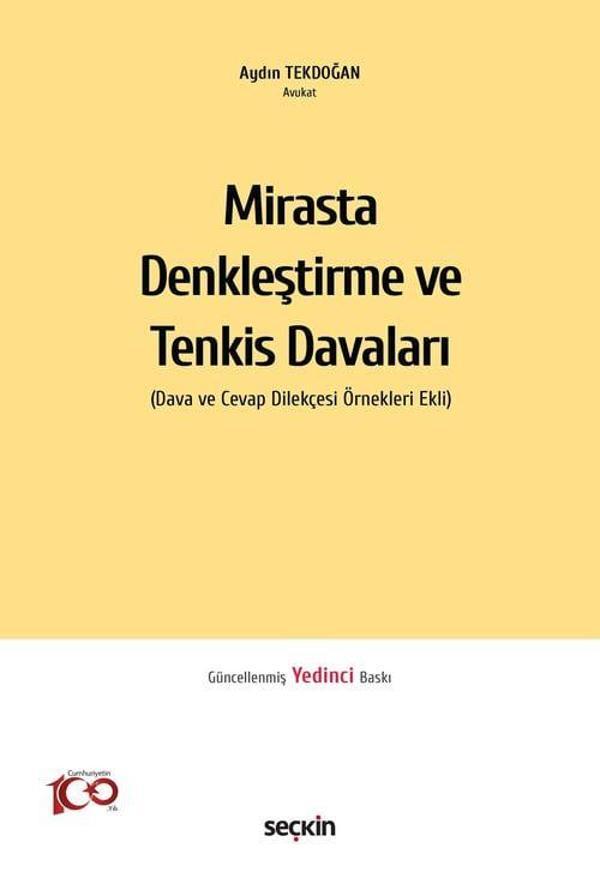 Mirasta Denkleştirme ve Tenkis Davaları - Seçkin Yayıncılık - Image 1