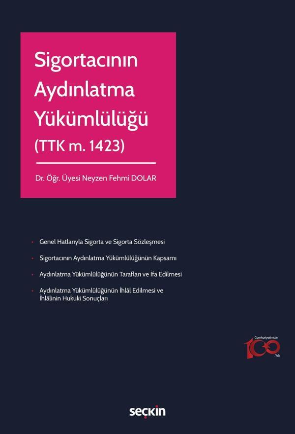 Sigortacının Aydınlatma Yükümlülüğü - Seçkin Yayıncılık - Image 1