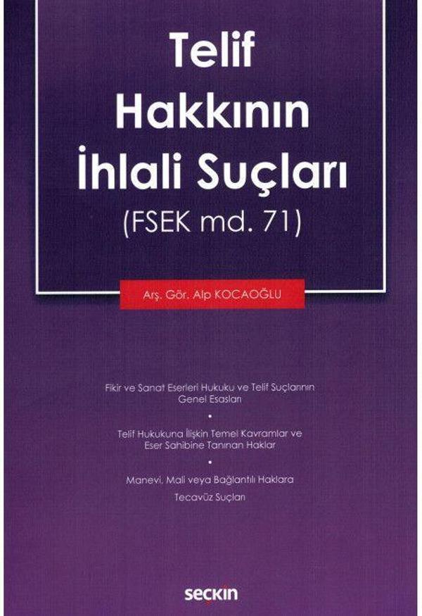 Telif Hakkının İhlali Suçları - Seçkin Yayıncılık - Image 1